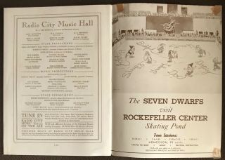 1938 Walt Disney ' s Snow White at Radio City Music Hall Showplace program 7