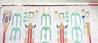 Navajo Yei Corn Harvest Rug / Wall hanging Bright Colors 3