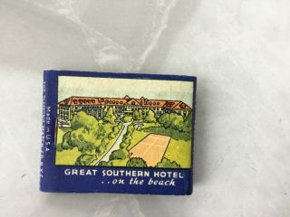 Vintage Full Matchbook,  Great Southern Hotel,  Gulfport,  Miss.