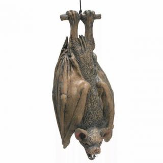Hanging Horror Bat Scary Prop Halloween Decor Rubber 14 " Creature Blood - Thirsty