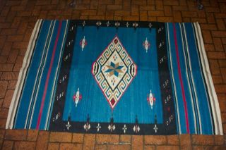 1920s - 1930s Saltillo Weaving Blanket