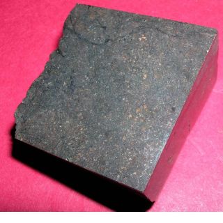 Jah 640 Meteorite: 34.  1 Gram Polished Block