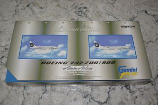 Gemini Jets Ii 1:400 Alaska Airlines 737 - 700/800 Twin Pack,  N619as/n546as,  Nib
