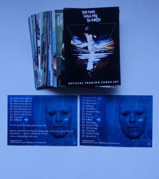 David Bowie The Man Who Fell To Earth 54 Card Full Base Set