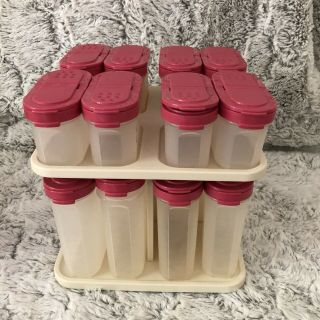 Tupperware Modular Mates Spice Lazy Susan Carousel Rack 17 Containers