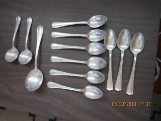 Vintage International Silver Co.  Alexander Young Hotel Honolulu Hawaii 12 Spoons