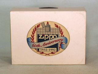 1932 - 1992 60th Anniversary Midnight Chrome Zippo Lighter -