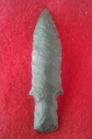 Authentic Arrowheads Artifacts Oregon Gem Grade 2 1/4 " Gray Basalt " Dagger ".