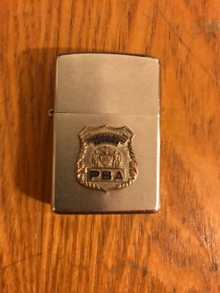 Vintage Zippo Lighter City Of York Police - Pba Emblem On Front