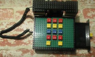 Vintage TYCO LEGO Push Button Telephone W /Drawer 2