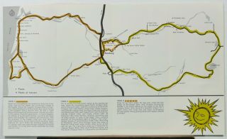 1960 ' s Roseburg Oregon 100 Valleys of the Umpqua vintage travel brochure & map b 4