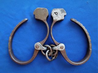 antique TOWERS DETECTIVE western cowboy sheriff marshal handcuffs spurs w key 2