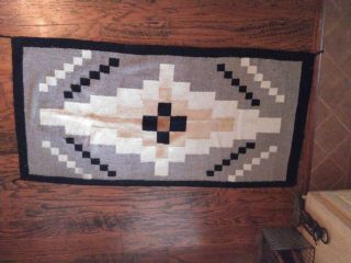 Antique Native American Hand Woven 100 Wool Rug