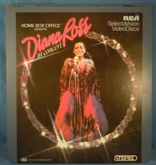 Rca Ced Videodisc - Diana Ross In Concert - Music Video