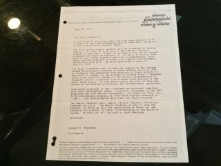 Ella Fitzgerald Letter 1977 Black Filmmakers Hof Oscar Micheaux Awards
