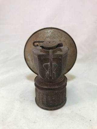 Antique Streamlined JUSTRITE Miner’s Carbide Brass Lamp - Lantern - Light 4