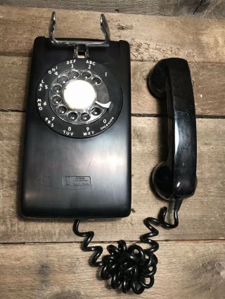 Vintage Rotary Telephone Wall Hanging Black Northern Electric Co.  G3