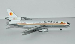 1:400 Gemini Jets National Airlines Dc10 " Marienne " N82na No Box