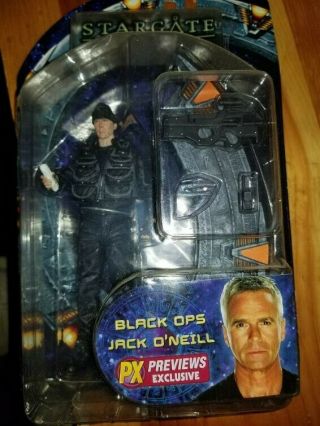 Stargate Sg - 1 - Black Ops Jack O’neill - Series 1 Diamond Select Previews Figure