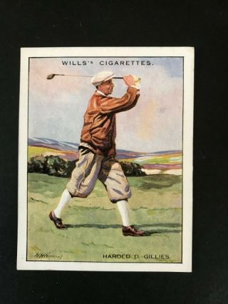 1930 W.  D.  & H.  O.  Wills Famous Golfers: Harold Gillies 6