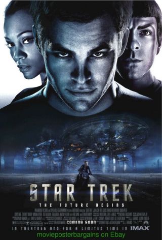 Star Trek The Future Begins Movie Poster Double Sided 27x40 International Style