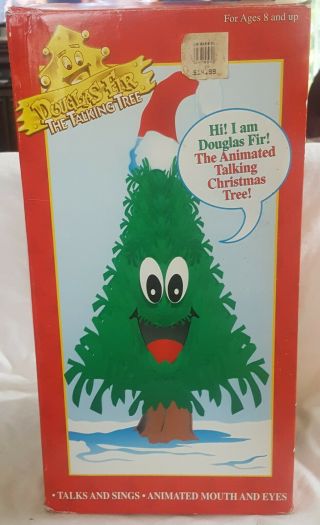Gemmy Douglas Fir The Talking Christmas Tree 15 " 1996 Edition