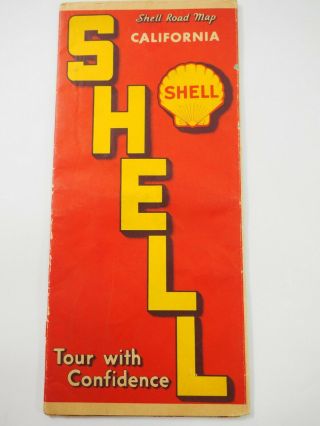 Shell Road Map Of California 1939