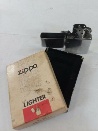 Vintage Zippo Lighter Brush Finish Number 200 1972