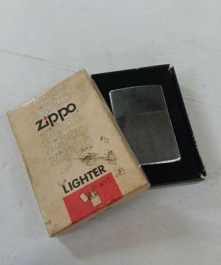 Vintage Zippo Lighter Brush Finish Number 200 1972 3