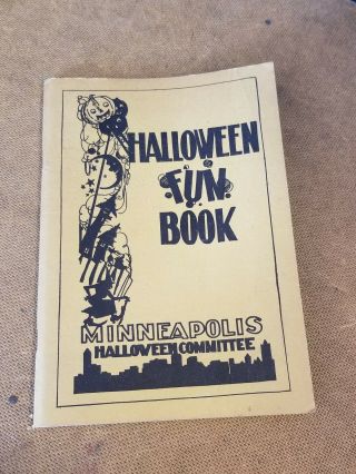 Rare Vintage 1951 Halloween Fun Book Minneapolis Minnesota 1950 