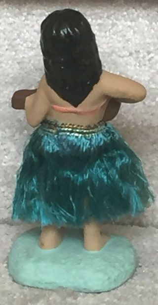Vintage Hawaiian Hula Dancer Girl Bobble Nodder Aloha Hawaii Chalkware Plaster 3