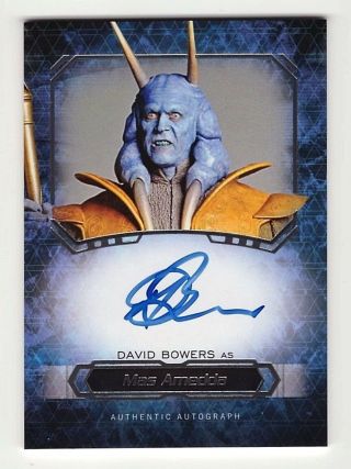 David Bowers As Mas Amedda 2016 Topps Star Wars Masterwork Autograph Card