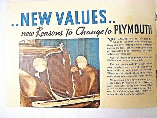 1934 Plymouth Car Brochure 2
