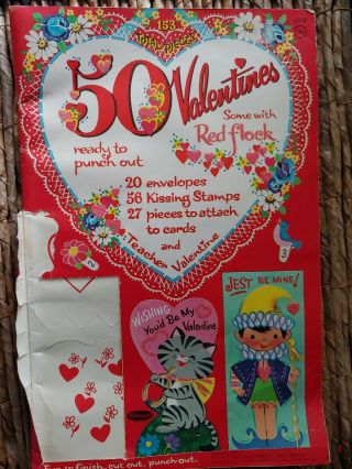 Vintage Book Of Valentines 1960 