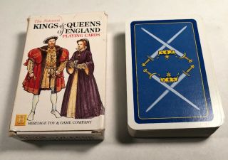 Heritage Toy & Game Co.  The Famous Kings And Queens Of England Playing Cards
