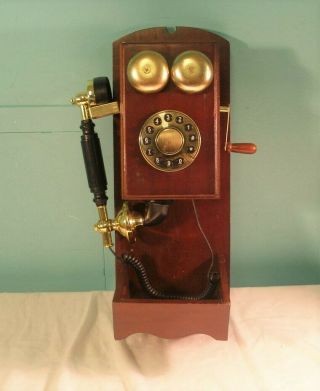 Vintage Antique Style,  Touch Tone,  Wall Mount Telephone,  1980 