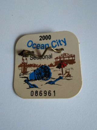 2000 Ocean City Nj Beach Tag