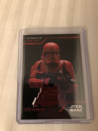Sdcc 2019 Exclusive Topps Star Wars Power Of The Dark Side Sith Trooper Card