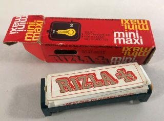 Vintage 1976 Rizla Papers Mini Maxi Adjustable Cigarette Rolling Machine