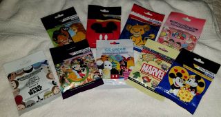 Disney Pins Authentic Mystery Packs Best Friends Ice Cream & More 9 Packs L@@k