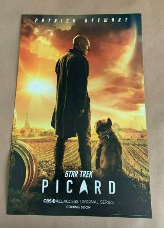 Sdcc 2019 Cbs All Access Picard Star Trek Patrick Stewart Poster Limited Edition