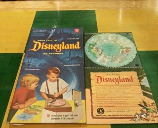 1955 Disneyland Map On Records Set Complete And With Outer Sleeve
