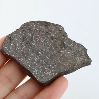 35g Rare chondrite meteorite crust Meteorit Chondrit slice QL A3075 3