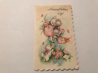 Vintage Cat Greeting Card