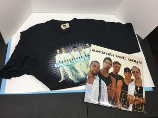 Backstreet Boys 2000 Millennium Calendar & Large Black T - Shirt