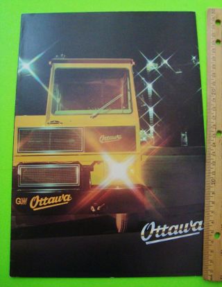Oddball 1980 Ottawa Container Truck Dealer Brochure In German? G&w Kansas Xlnt,