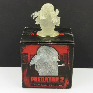 Palisades Predator 2 Canadian Exclusive Stealth 3.  5 " Micro Bust 72/100