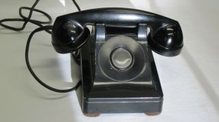 Vintage Non - Dial Desk Telephone With All Its Parts