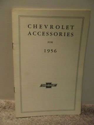 Chevrolet Accessories For 1956 Brochure