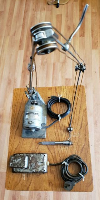 Vintage Foredom Belt Driven Dental Drill W/ Foot Switch Steampunk